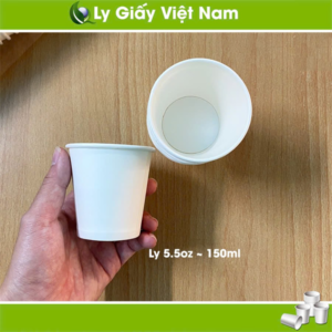 Ly giấy Ø70 - 5.5oz ~150ml (chưa nắp) - Hàng order