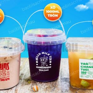 XÔ TRÀ SỮA 1000ML TRÒN ( hàng order) - Cái